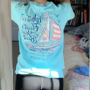 What ever floats your boat simple southern tee
